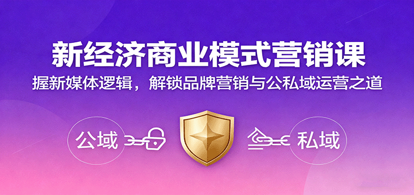 新经济商业模式营销课，握新媒体逻辑，解锁品牌营销与公私域运营之道-linxinghc