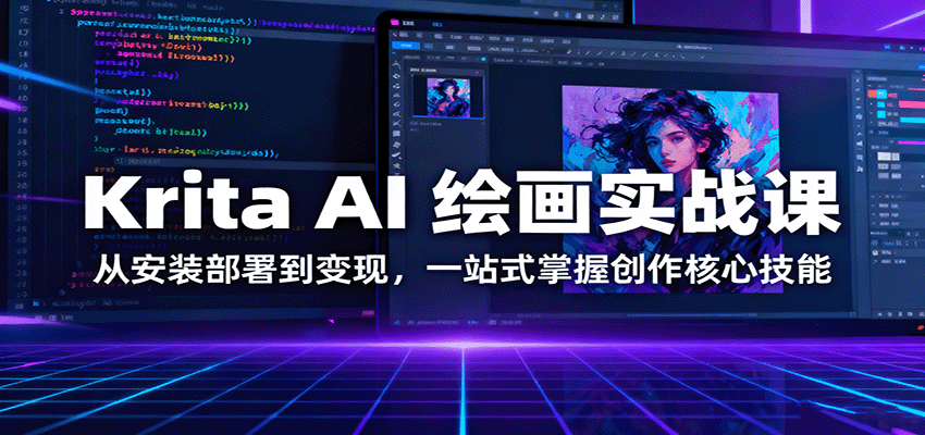 Krita AI 绘画实战课：从安装部署到变现，一站式掌握创作核心技能-linxinghc