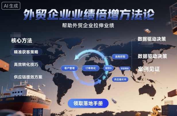 外贸企业业绩倍增方法论，帮助外贸企业拉伸业绩-linxinghc