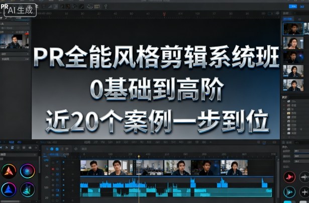 PR全能风格剪辑系统班，0基础到高阶，近20个案例一步到位-linxinghc