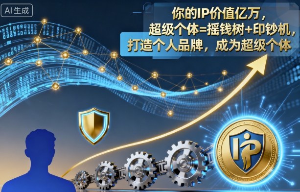 你的IP价值亿万，超级个体=摇钱树+印钞机，打造个人品牌，成为超级个体-linxinghc