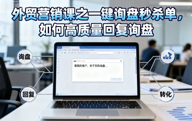 外贸营销课之一键询盘秒杀单，如何高质量回复询盘-linxinghc